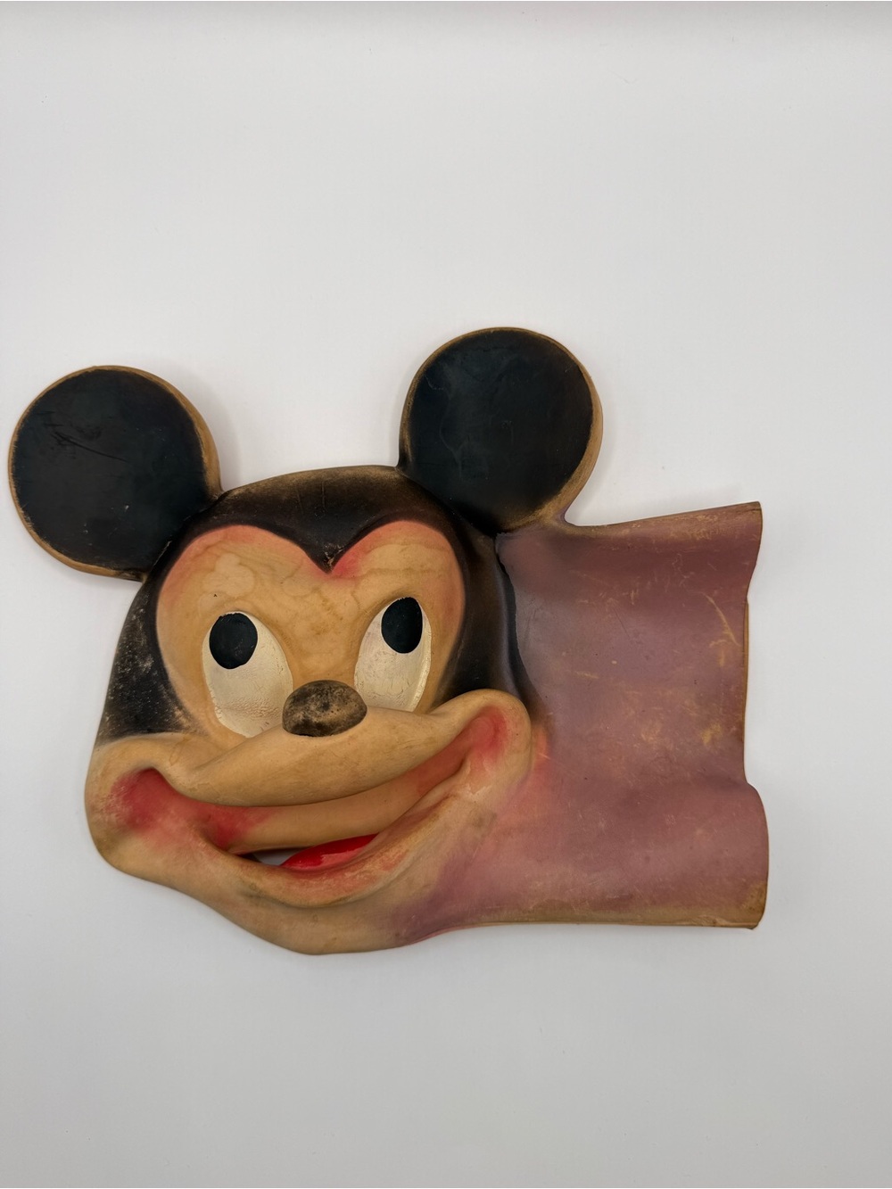 Walt Disney Productions Vintage Mickey Mouse Rubber Hand Puppet RARE 50s/60s